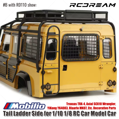 RCDream Tail Ladder Side for 1/10 1/8 RC Car Model Car Traxxas TRX-4 Axial SCX10 Wrangler YiKong YK4083 Rlaarlo MK07 Etc Decorative Parts