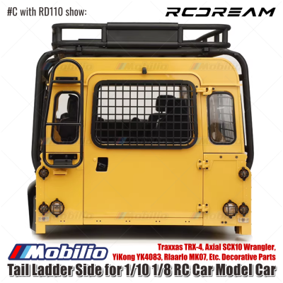 RCDream Tail Ladder Side for 1/10 1/8 RC Car Model Car Traxxas TRX-4 Axial SCX10 Wrangler YiKong YK4083 Rlaarlo MK07 Etc Decorative Parts