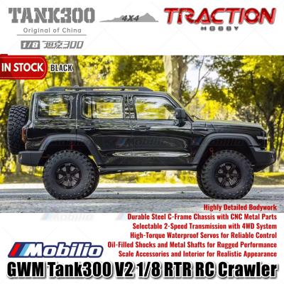 Traction Hobby TANK 300 V2 1/8 Scale 4WD TANK300 V2 RC Car Adventure Crawler RTR Remote Control