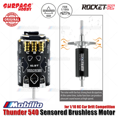 Surpass Hobby Rocket-RC Thunder 540 Sensored Brushless Motor for 1/10 RC Car Drift Competition Remote Control