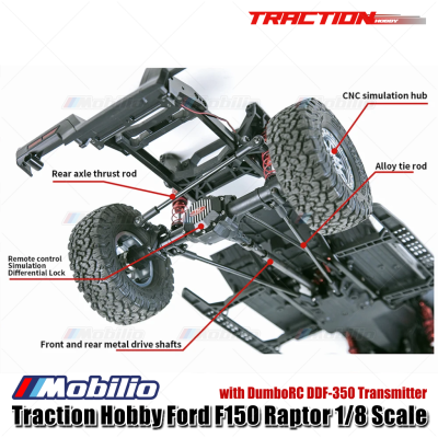 Traction Hobby Ford F150 Raptor 1/8 Scale RTR RC Crawler Adventure Car