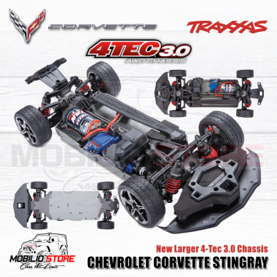 Traxxas 4-Tec 3.0 1/10 Chevrolet Corvette Stingray 2S Touring Car RC RTR