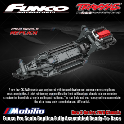 Traxxas 109076-4 Funco Pro Scale Replica Fully Assembled Ready-To-Race RTR with TQi 2.4 GHz Radio System VXL-8S Brushless Power System and Replica Funco Clipless Body