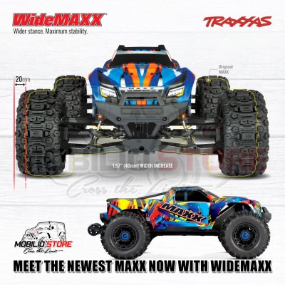 Traxxas Maxx V2 with WideMaxx RC Monster Truck Ready to Race 1/10 Scale 4S RTR