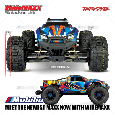Traxxas Maxx V2 with WideMaxx RC Monster Truck Ready to Race 1/10 Scale 4S RTR