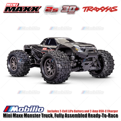 Traxxas 107154-1 Mini Maxx Monster Truck Fully Assembled Brushless Ready-To-Race RTR Incl. Battery & Charger