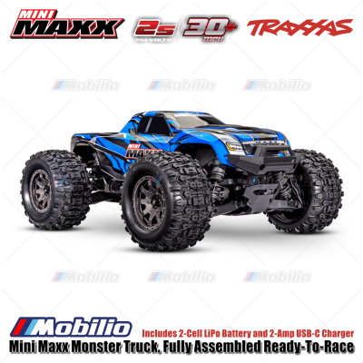 Traxxas Mini Maxx Monster Truck Fully Assembled Brushless Ready-To-Race RTR Incl. Battery & Charger