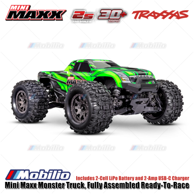 Traxxas 107154-1 Mini Maxx Monster Truck Fully Assembled Brushless Ready-To-Race RTR Incl. Battery & Charger