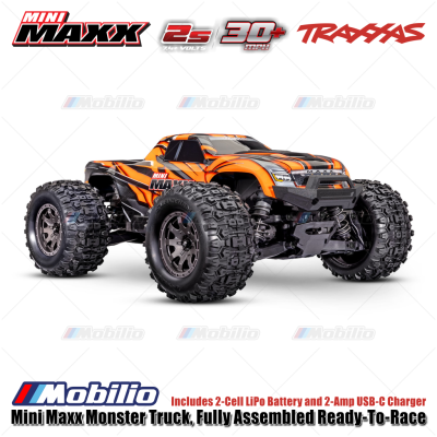 Traxxas 107154-1 Mini Maxx Monster Truck Fully Assembled Brushless Ready-To-Race RTR Incl. Battery & Charger