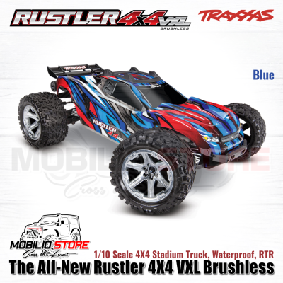 Traxxas Rustler 4X4 VXL Brushless 1/10 Scale Waterproof RTR The Stadium Truck Redefined