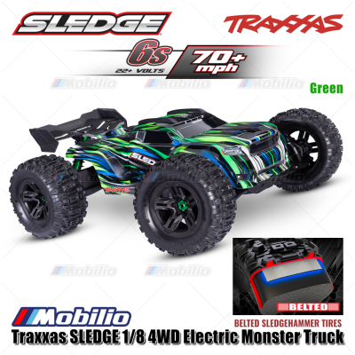 Traxxas 95096-4 SLEDGE 1/8 Monster Truck 6s Brushless 2.4GHz 4WD RTR TQI TSM Belted Tires