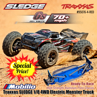 Traxxas 95076-4 SLEDGE 1/8 Monster Truck 6S Brushless 2.4GHz 4WD RTR TQI TSM