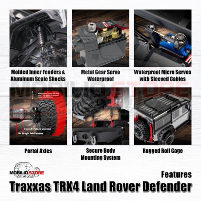 Traxxas TRX-4 Land Rover Defender 1/10 RTR Rock Crawler RC Adventure