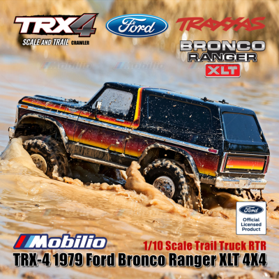 Traxxas TRX-4 1979 Ford Bronco Ranger 4X4 1/10 Scale Trail Truck TRX4 RC Crawler Adventure