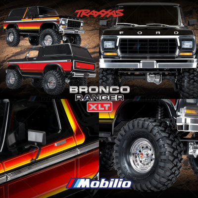 Traxxas TRX-4 1979 Ford Bronco Ranger 4X4 1/10 Scale Trail Truck TRX4 RC Crawler Adventure