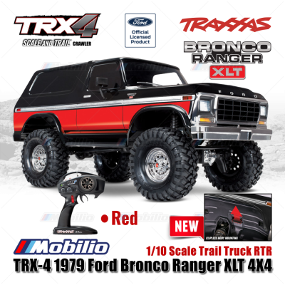 Traxxas 82246-4 TRX-4 1979 Ford Bronco Ranger 4X4 1/10 Scale Trail Truck TRX4 RC Crawler Adventure Clipless