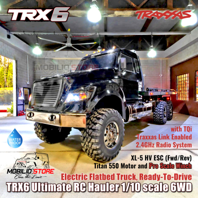 Traxxas 88086-84 TRX6 Ultimate RC Hauler 1/10 scale 6WD Electric Flatbed Truck