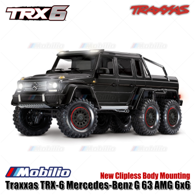 Traxxas 88296-4 TRX 6 Mercedes-Benz G 63 AMG 6x6 RTR RC Car Crawler Scale TRX6 Ready New Clipless
