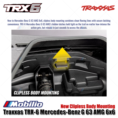 Traxxas 88296-4 TRX 6 Mercedes-Benz G 63 AMG 6x6 RTR RC Car Crawler Scale TRX6 Ready New Clipless