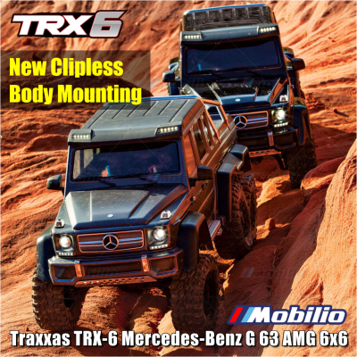 Traxxas 88296-4 TRX 6 Mercedes-Benz G 63 AMG 6x6 RTR RC Car Crawler Scale TRX6 Ready New Clipless