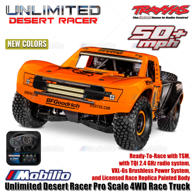 Traxxas 85086-4 UDR Unlimited Desert Racer Pro Scale 4x4 6S RC Short Course Remote Control Clipless