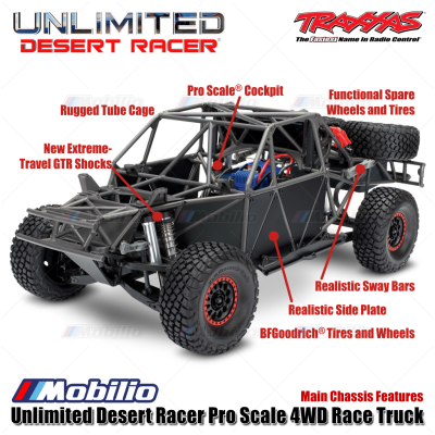 Traxxas UDR Unlimited Desert Racer Pro Scale 4x4 6S RC Short Course