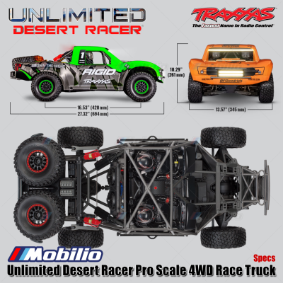 Traxxas UDR Unlimited Desert Racer Pro Scale 4x4 6S RC Short Course