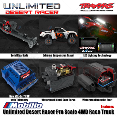 Traxxas UDR Unlimited Desert Racer Pro Scale 4x4 6S RC Short Course
