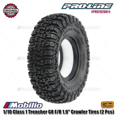 Pro-Line Class 1 Trencher 1.9" OD 4.19" G8 Rock Terrain Truck Tires 2 Pcs for Front or Rear 1/10 RC Crawler Adventure All-Terrain Design