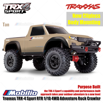 Traxxas 82224-4 TRX-4 Sport RTR 1/10 4WD RC Adventure Rock Crawler Truck TRX4 New Clipless