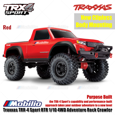 Traxxas 82224-4 TRX-4 Sport RTR 1/10 4WD RC Adventure Rock Crawler Truck TRX4 New Clipless