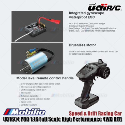 UDIR/C UD-1604 4WD 1/16 Racing Drift Rally Touring RC Car 2.4 GHz RTR