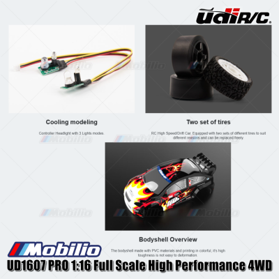 UDIR/C UD-1604 4WD 1/16 Racing Drift Rally Touring RC Car 2.4 GHz RTR