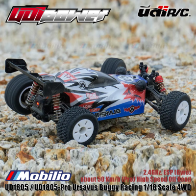 UDIR/C UD1805 / UD1805-Pro Ursavus Buggy Racing 1/18 Scale 4WD 2.4GHz ESP Gyro RC Car RTR