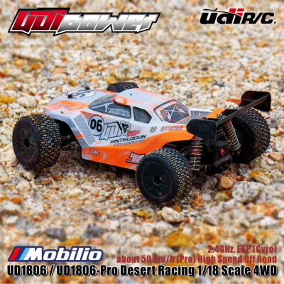 UDIR/C UD1806 / UD1806-Pro Desert Racing 1/18 Scale 4WD 2.4GHz ESP Gyro RC Car RTR