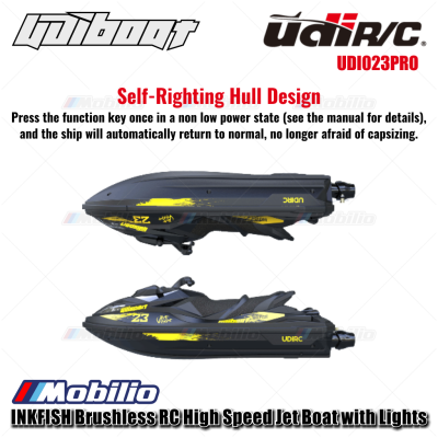 UDIR/C UDI023PRO INKFISH Brushless RC High Speed Jet Boat with Lights