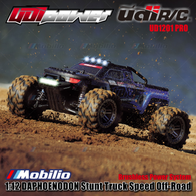 UDIR/C UD1201 PRO 1:12 DAPHOENODON Stunt Truck RC Speed Off-Road Brushless Power System RTR