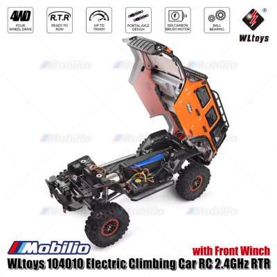 WLtoys 104010 Electric Climbing Car RC 2.4GHz 1/10 Scale 4WD RTR Crawler Adventure Remote Control