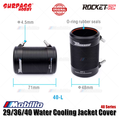 Surpass Hobby Rocket-RC 29/36/40 Water Cooling Jacket Cover for 2948 2968 3660 3670 3680  4074 4082 4092 RC Boat Brushless Motor