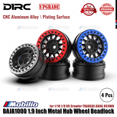 D1RC BAJA1000 1.9 Inch Metal Hub Wheel Beadlock untuk 1/10 RC Crawler