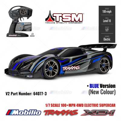 Traxxas 64077-3 XO-1 XO1 1/7 Supercar Extreme 6s Brushless 2.4 GHz RC 4WD RTR Clipless