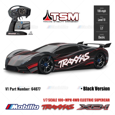 Traxxas 64077-3 XO-1 XO1 1/7 Supercar Extreme 6s Brushless 2.4 GHz RC 4WD RTR Clipless