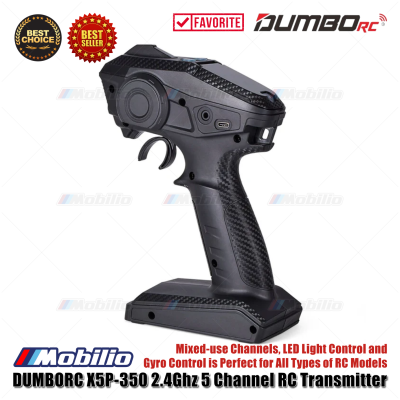 Dumborc X5 2.4Ghz 5 Channel RC Transmitter with Receiver P6F Waterproof Version Available for RC Car Boat Tank All Types of RC Models