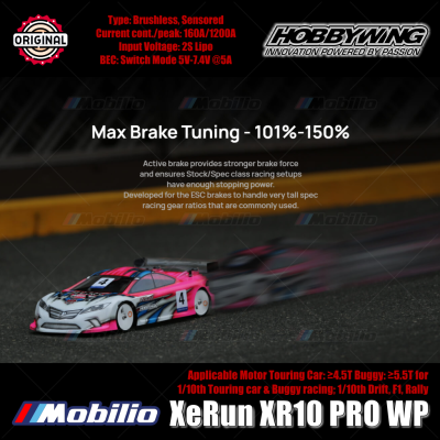 Hobbywing XeRun XR10 PRO WP Waterproof #30112618 for RC 1/10th Touring Car & Buggy Racing Drift F1 Rally