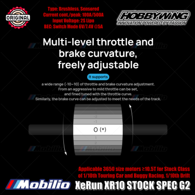 Hobbywing XeRun XR10 STOCK SPEC G2 #30112402 for RC Stock Class of 1/10th Touring Car and Buggy Racing Drift