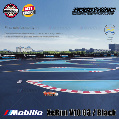 Hobbywing XeRun V10 G3 Black Modified & Stock Motor Brushless Sensored for 1/10th 4WD 2WD Off-road Racing Drift