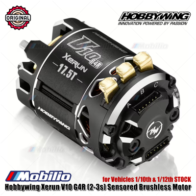 Hobbywing Xerun V10 G4R (2-3S) Sensored Brushless Motor #30401748 17,5T 3150KV