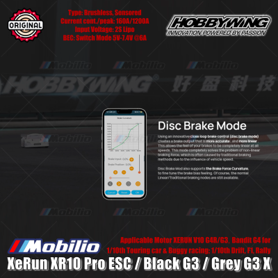 Hobbywing XeRun XR10 Pro G3 Black #30112619 Grey G3X #30112620 for RC 1/10th Touring Car & Buggy Racing 1/10th Drift F1 Rally