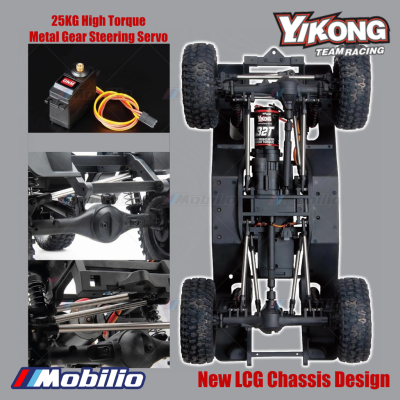 Yikong YK41011 1/10 RC Crawler Adventure 2.4GHz RTR Manual Differential Locks & Steel Chassis Ready to Run