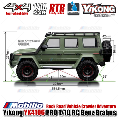 Yikong YK4106 PRO 1/10 RC Rock Road Vehicle Crawler Adventure 2.4 Ghz RTR Remote Control Yikong YK4106 PRO 1/10 RC Rock Road Vehicle Crawler Adventure 2.4 Ghz RTR Remote Control